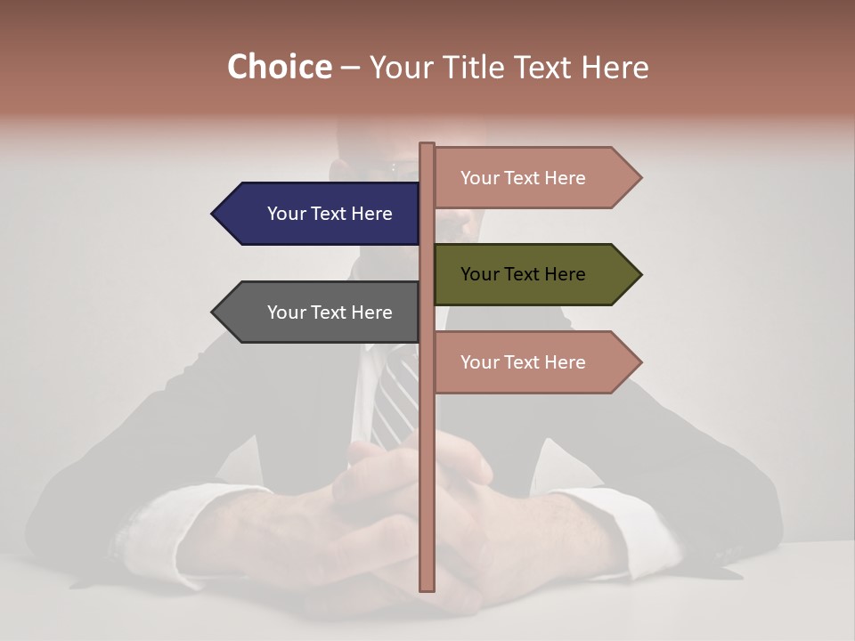 Serious Job Businessman PowerPoint Template