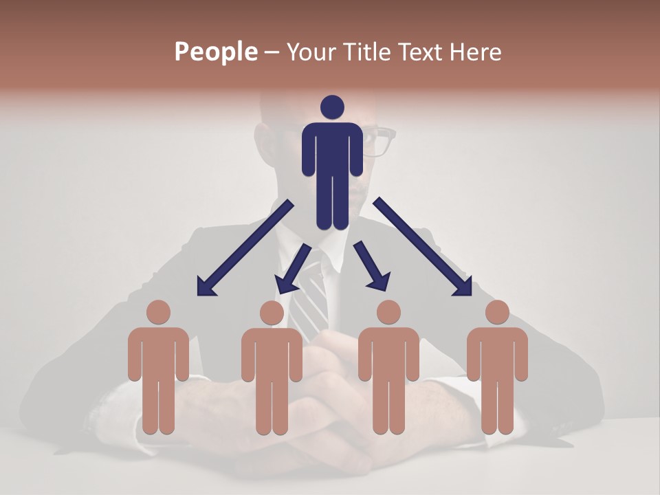 Serious Job Businessman PowerPoint Template