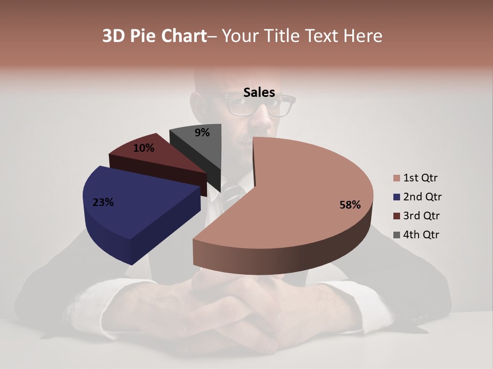 Serious Job Businessman PowerPoint Template