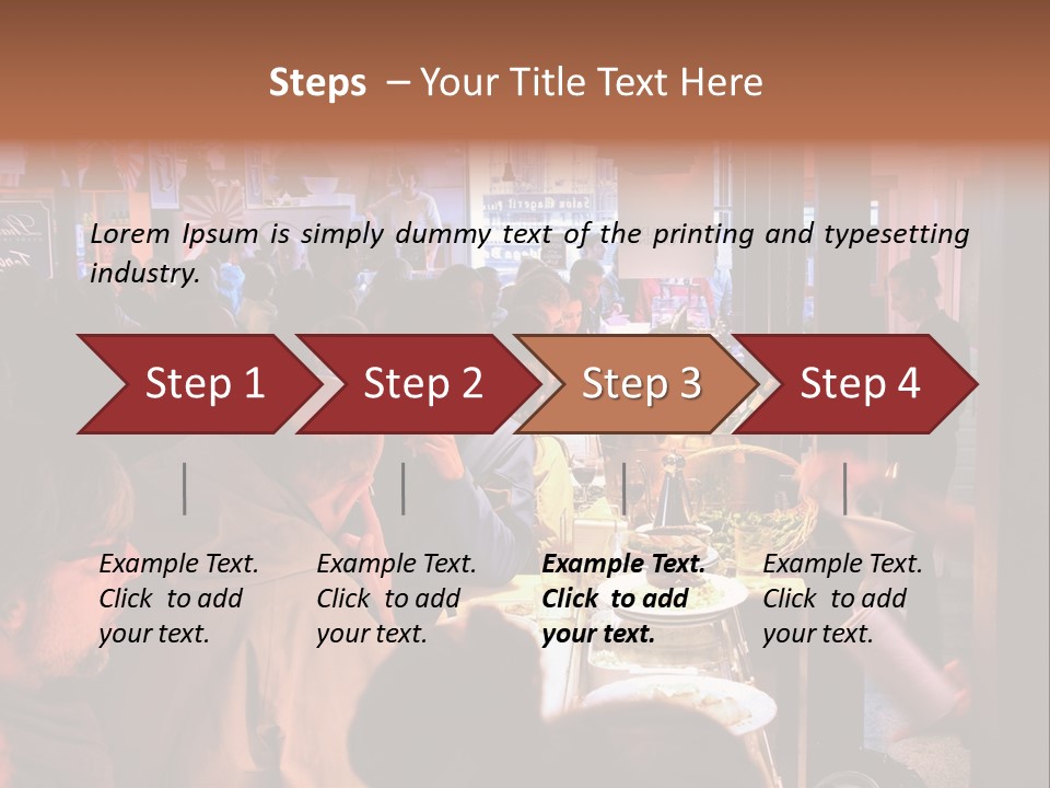 A Group Of People Sitting At A Table In A Restaurant PowerPoint Template