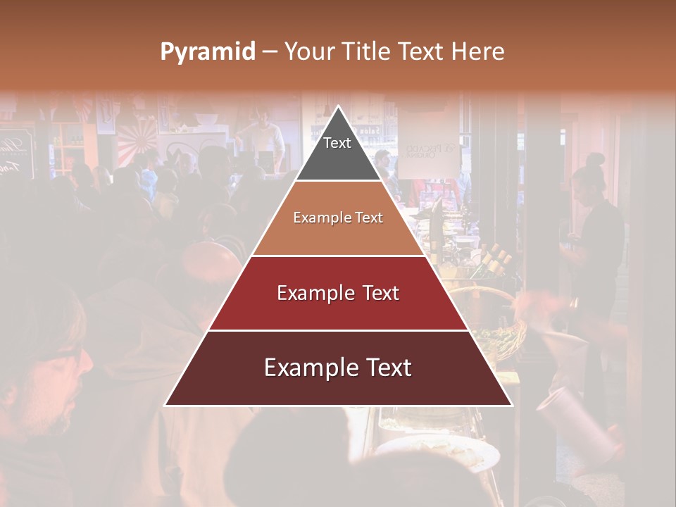 A Group Of People Sitting At A Table In A Restaurant PowerPoint Template