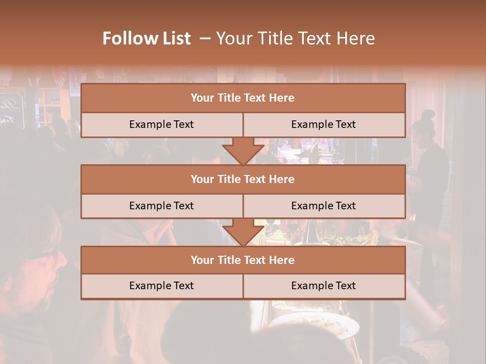 A Group Of People Sitting At A Table In A Restaurant PowerPoint Template