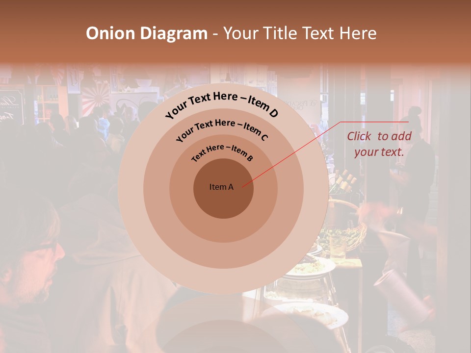 A Group Of People Sitting At A Table In A Restaurant PowerPoint Template