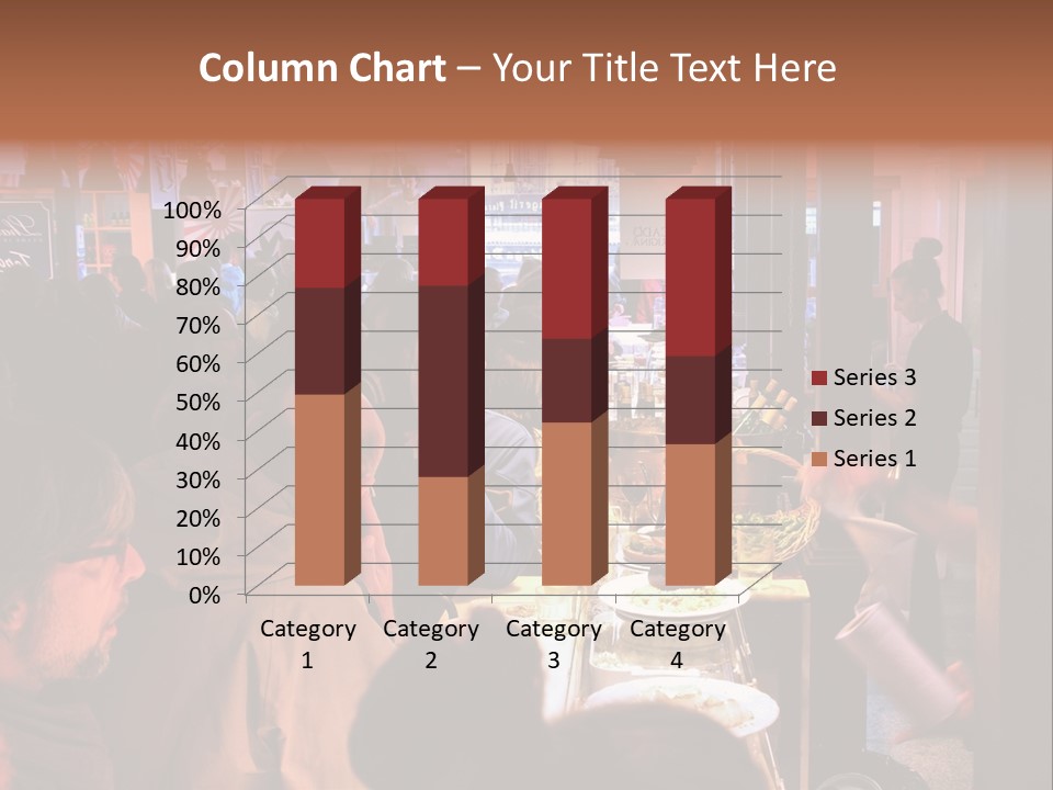 A Group Of People Sitting At A Table In A Restaurant PowerPoint Template