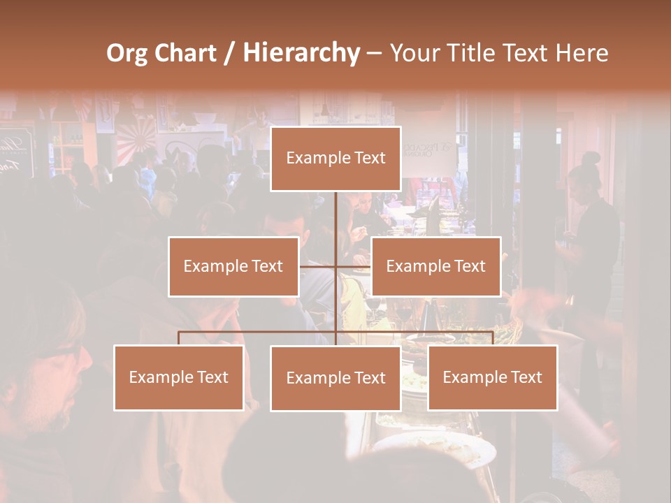A Group Of People Sitting At A Table In A Restaurant PowerPoint Template