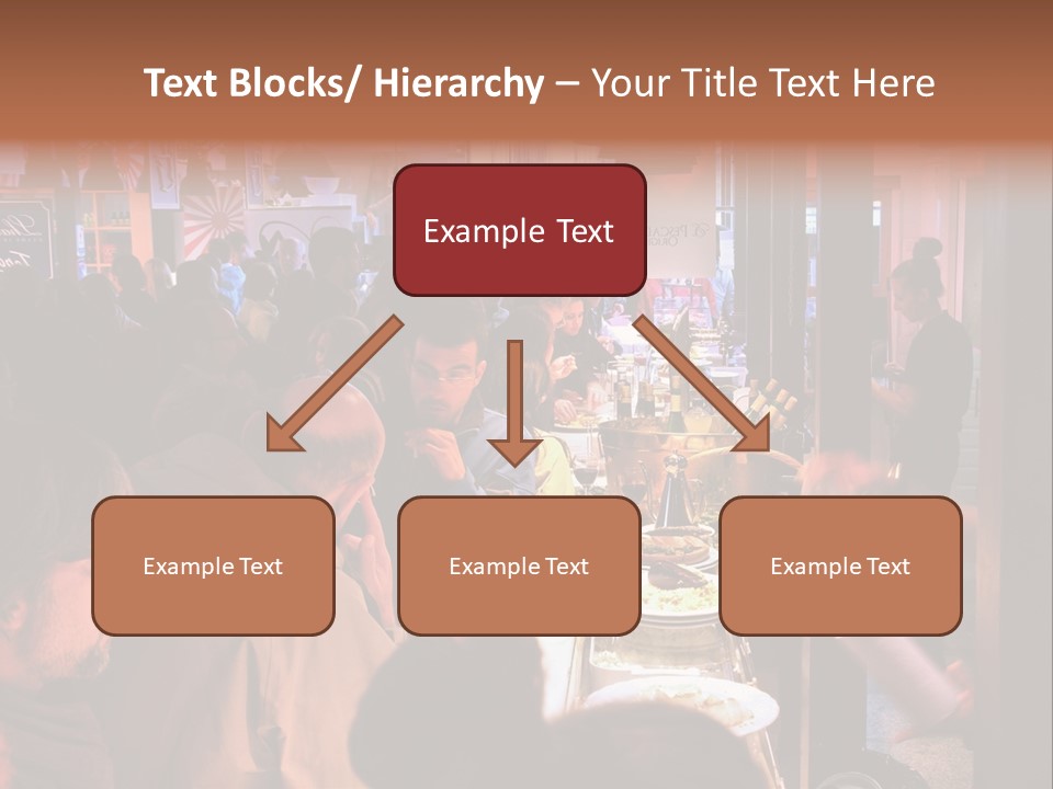 A Group Of People Sitting At A Table In A Restaurant PowerPoint Template