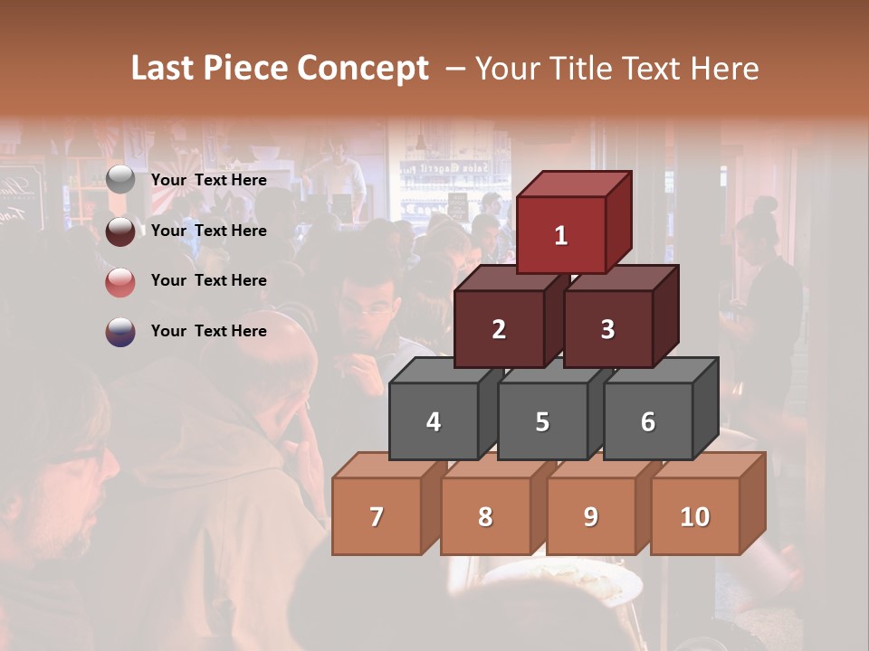 A Group Of People Sitting At A Table In A Restaurant PowerPoint Template