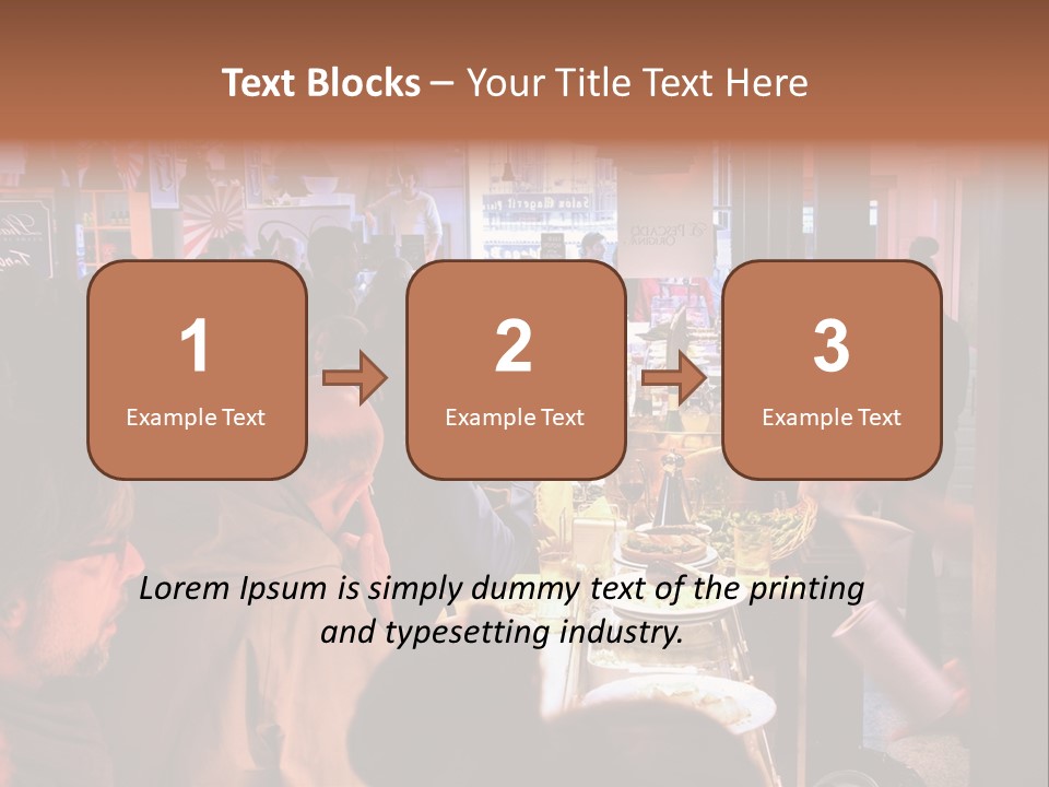 A Group Of People Sitting At A Table In A Restaurant PowerPoint Template