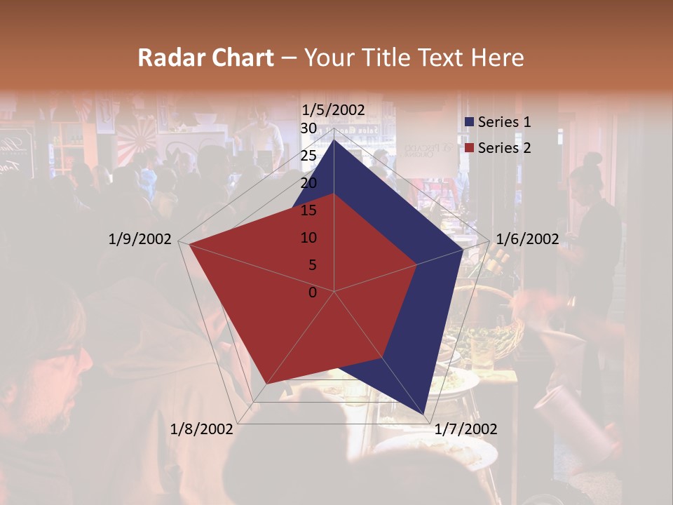 A Group Of People Sitting At A Table In A Restaurant PowerPoint Template