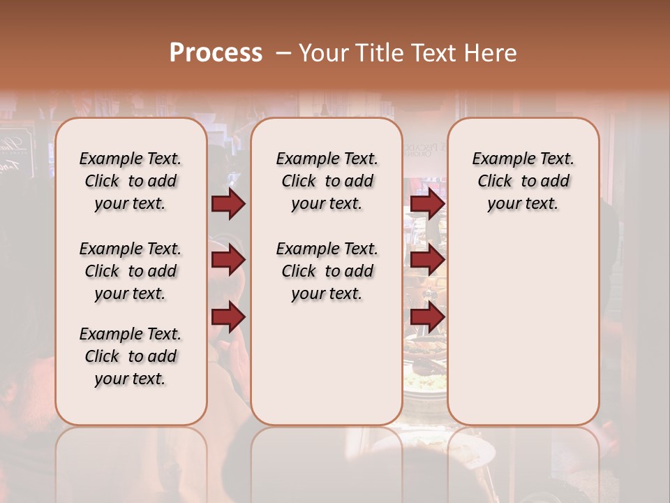 A Group Of People Sitting At A Table In A Restaurant PowerPoint Template