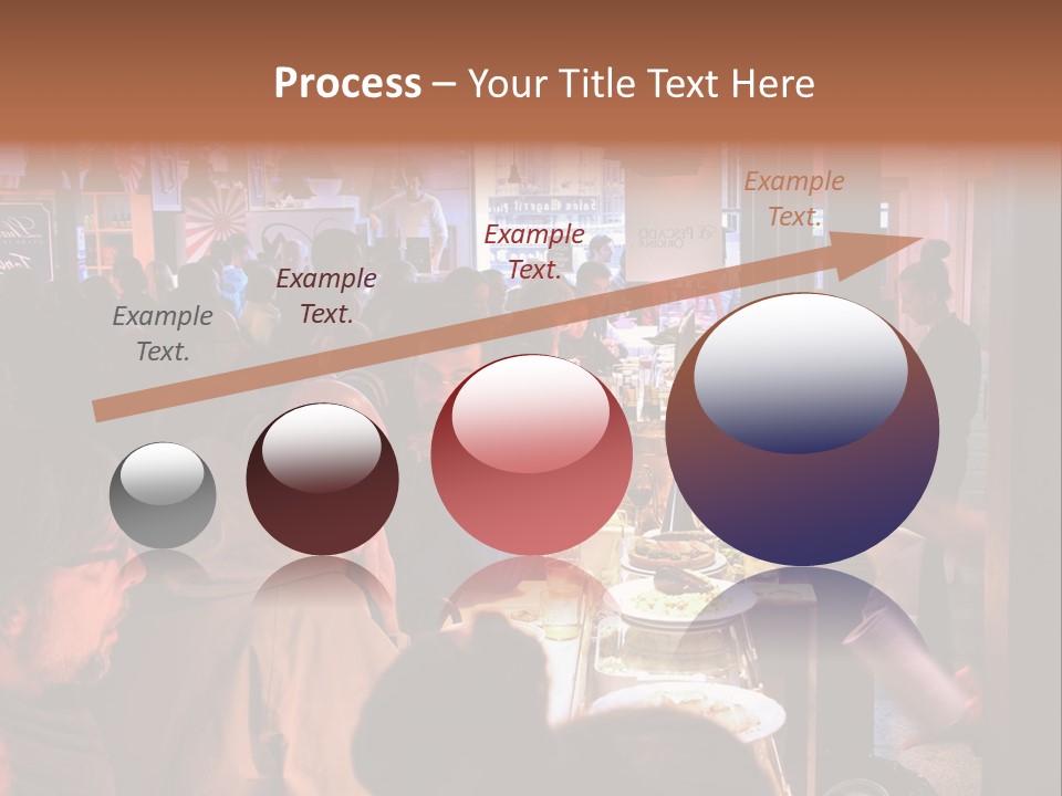 A Group Of People Sitting At A Table In A Restaurant PowerPoint Template
