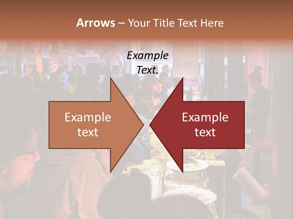 A Group Of People Sitting At A Table In A Restaurant PowerPoint Template