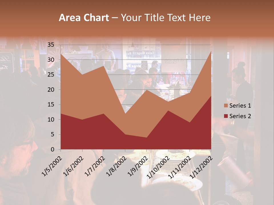 A Group Of People Sitting At A Table In A Restaurant PowerPoint Template