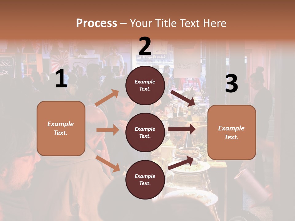 A Group Of People Sitting At A Table In A Restaurant PowerPoint Template