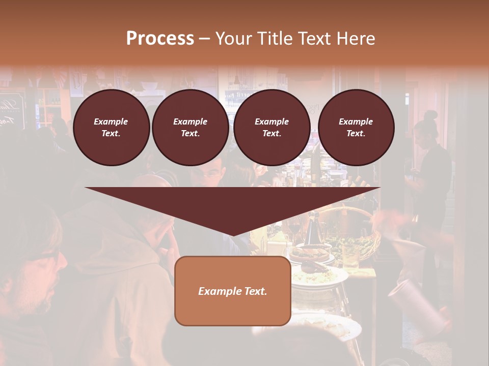 A Group Of People Sitting At A Table In A Restaurant PowerPoint Template