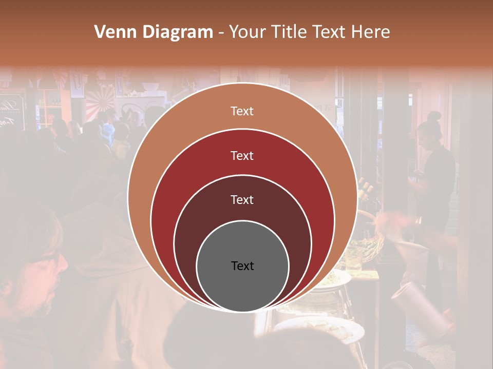 A Group Of People Sitting At A Table In A Restaurant PowerPoint Template