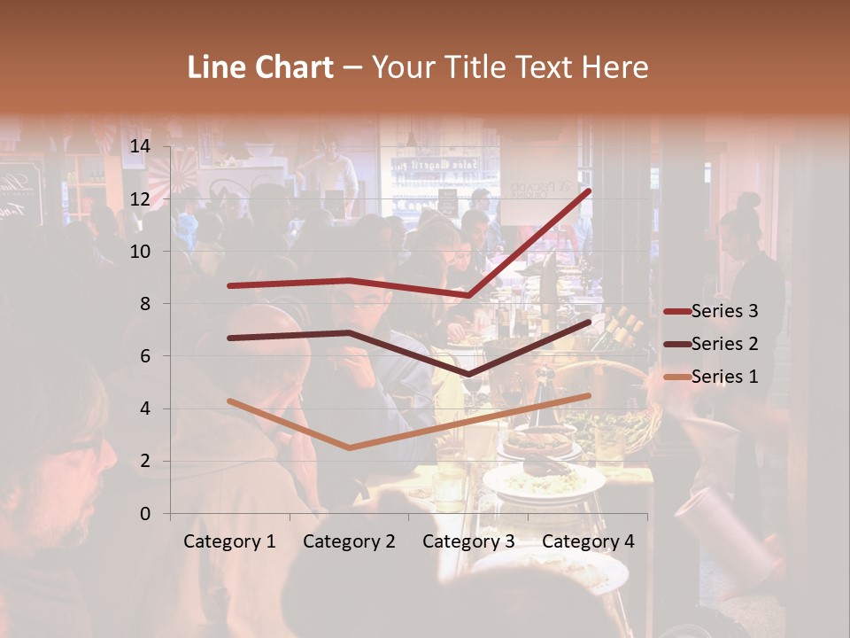 A Group Of People Sitting At A Table In A Restaurant PowerPoint Template