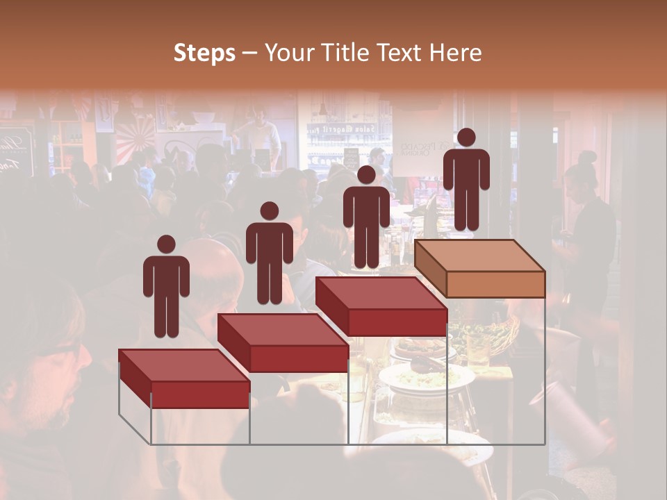 A Group Of People Sitting At A Table In A Restaurant PowerPoint Template