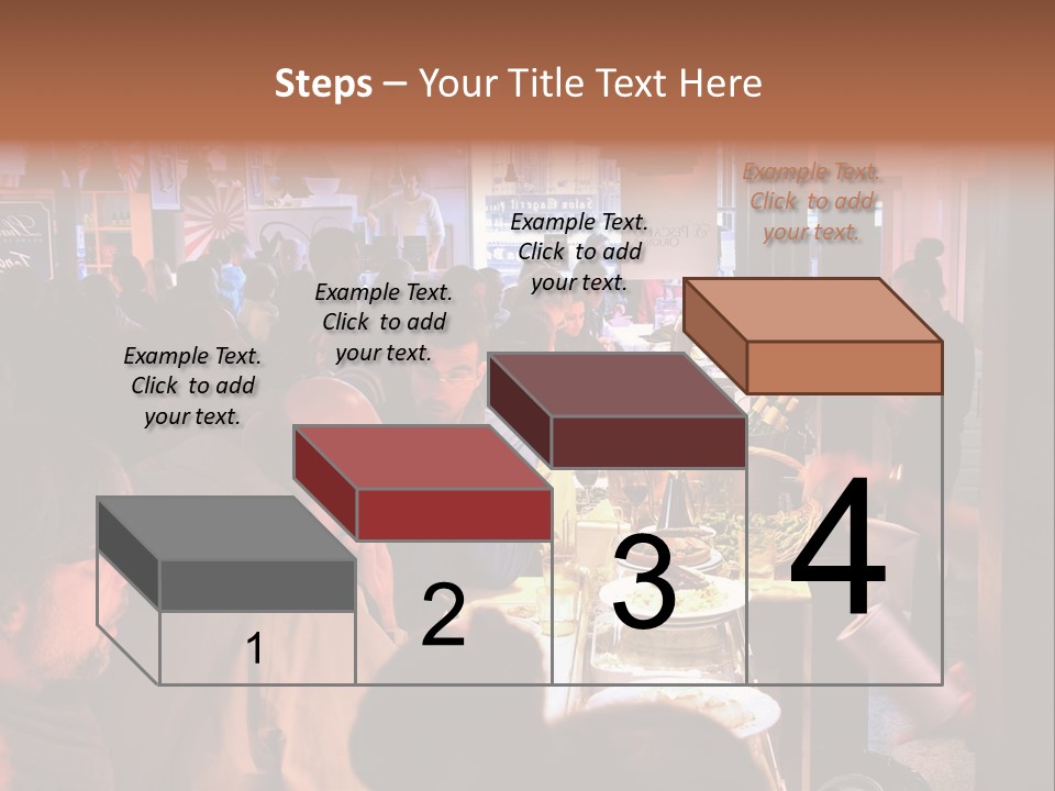 A Group Of People Sitting At A Table In A Restaurant PowerPoint Template