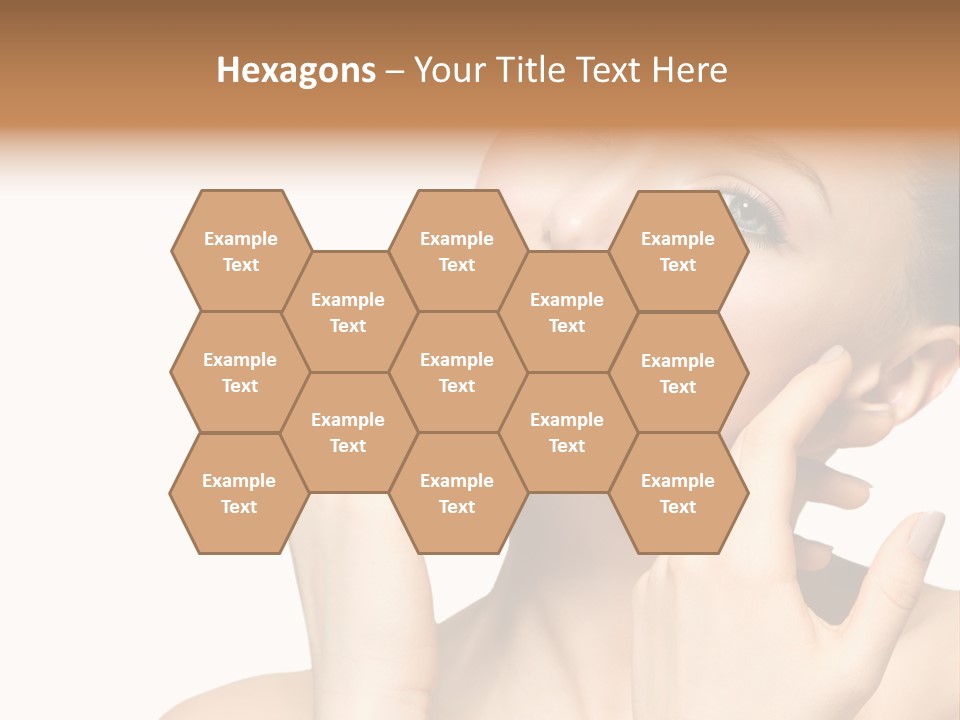 Female Cute White Background PowerPoint Template