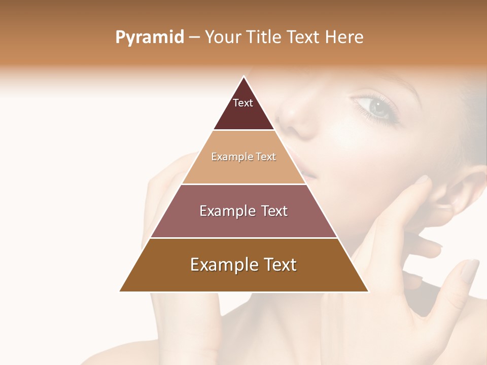 Female Cute White Background PowerPoint Template