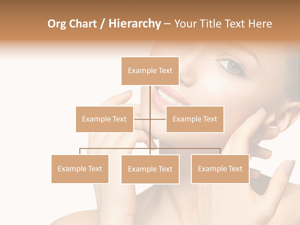 Female Cute White Background PowerPoint Template