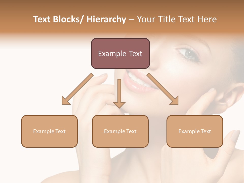 Female Cute White Background PowerPoint Template