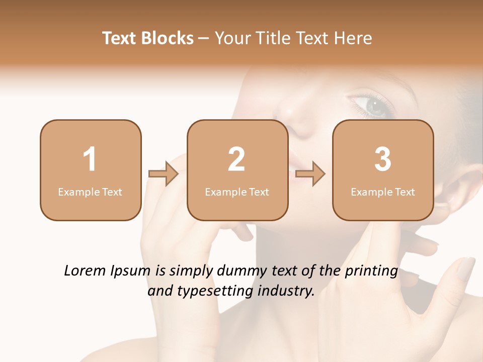 Female Cute White Background PowerPoint Template