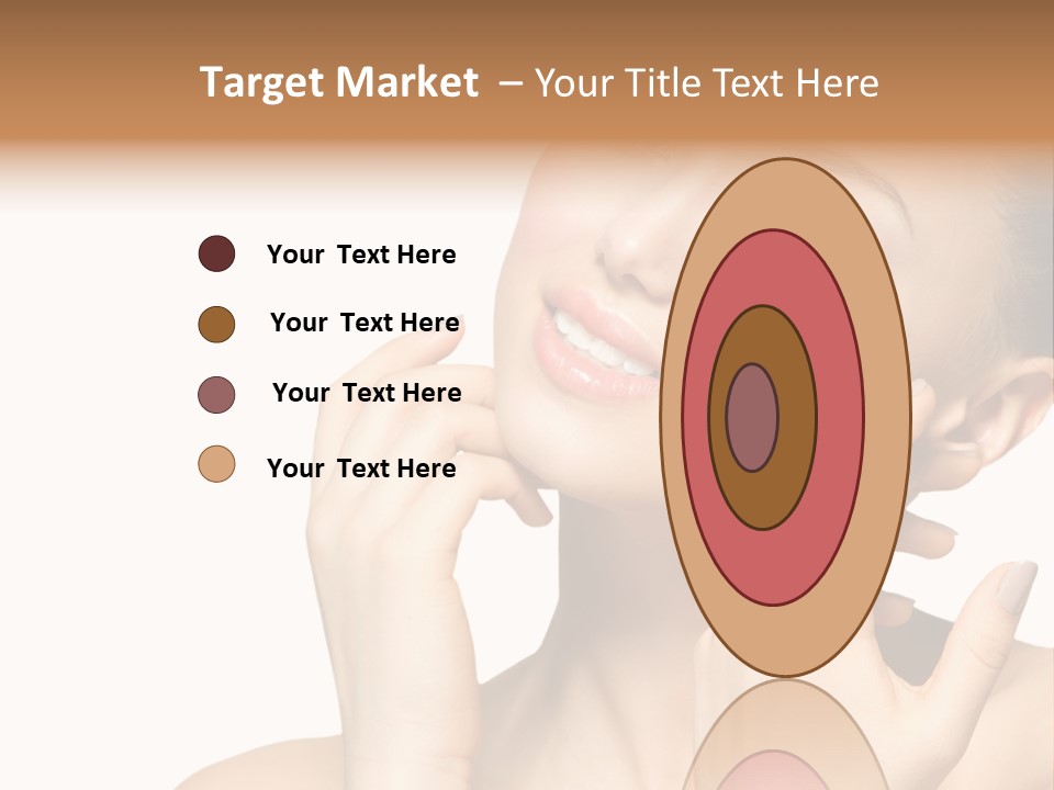 Female Cute White Background PowerPoint Template