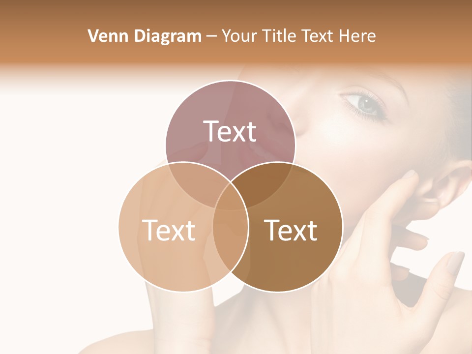 Female Cute White Background PowerPoint Template