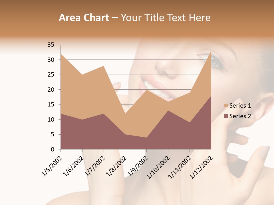 Female Cute White Background PowerPoint Template