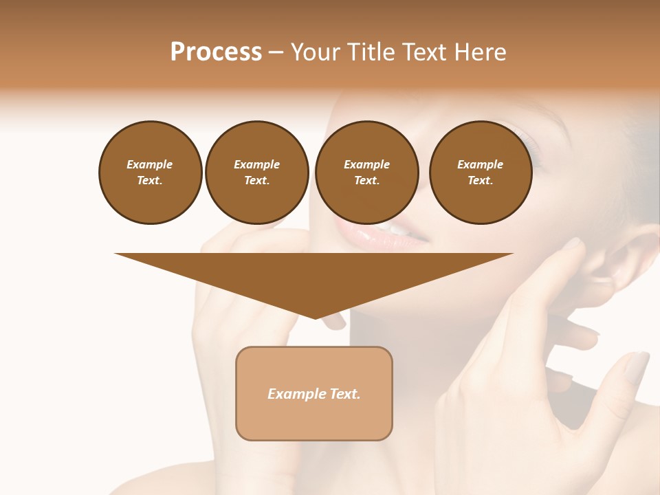 Female Cute White Background PowerPoint Template