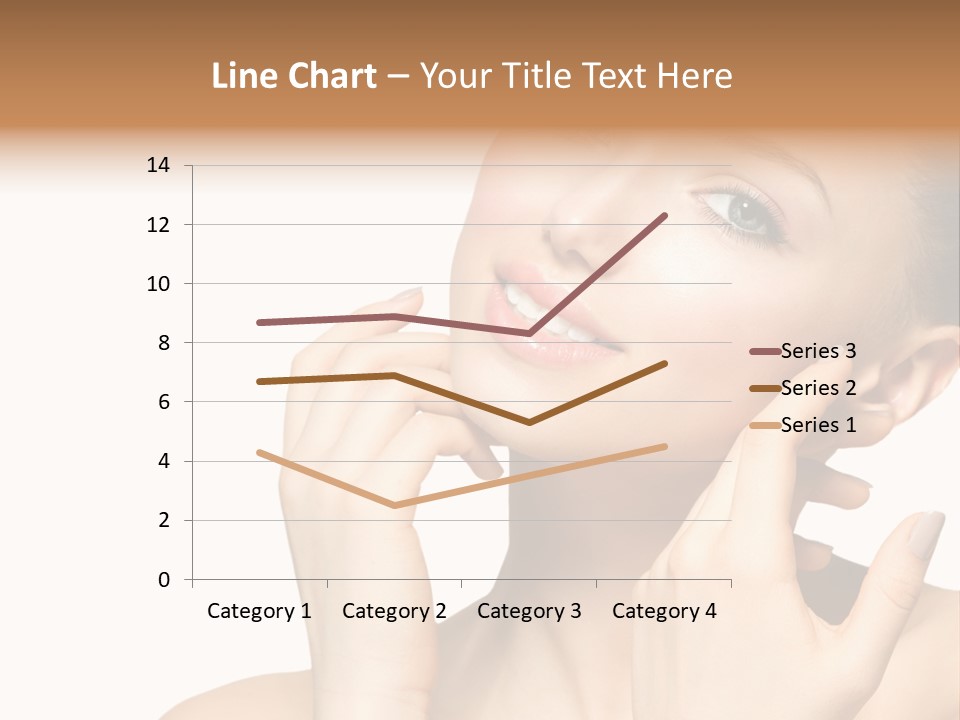 Female Cute White Background PowerPoint Template