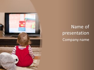 Child Screen Home PowerPoint Template