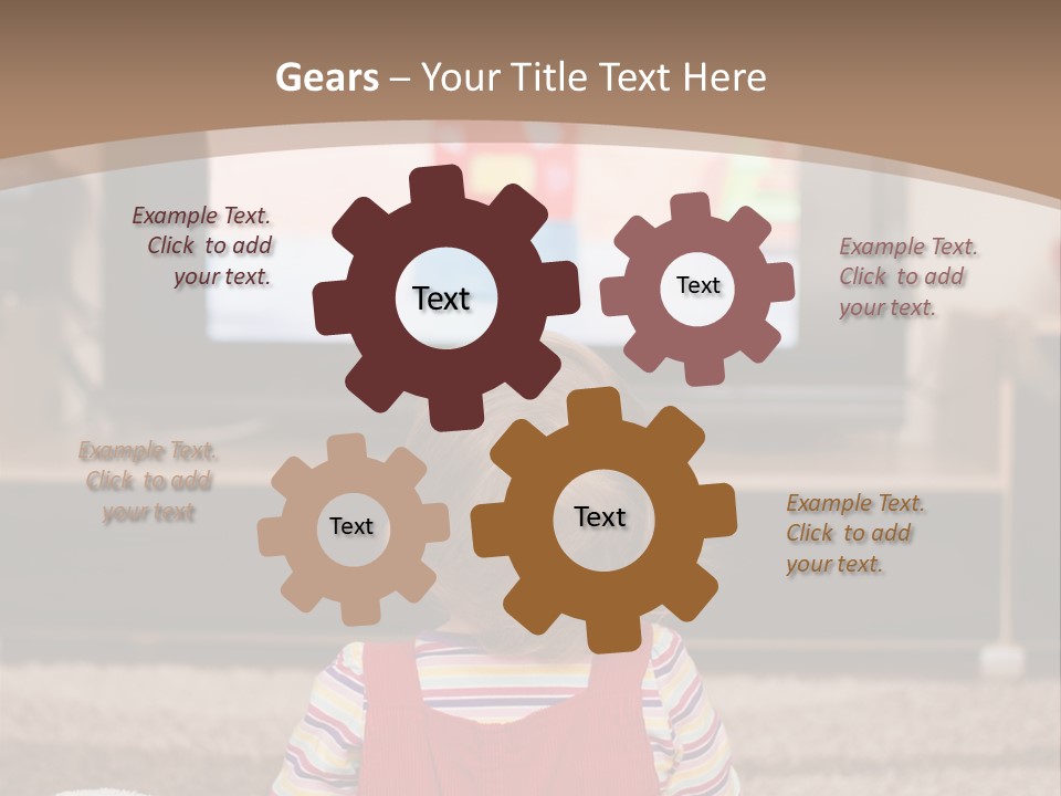 Child Screen Home PowerPoint Template
