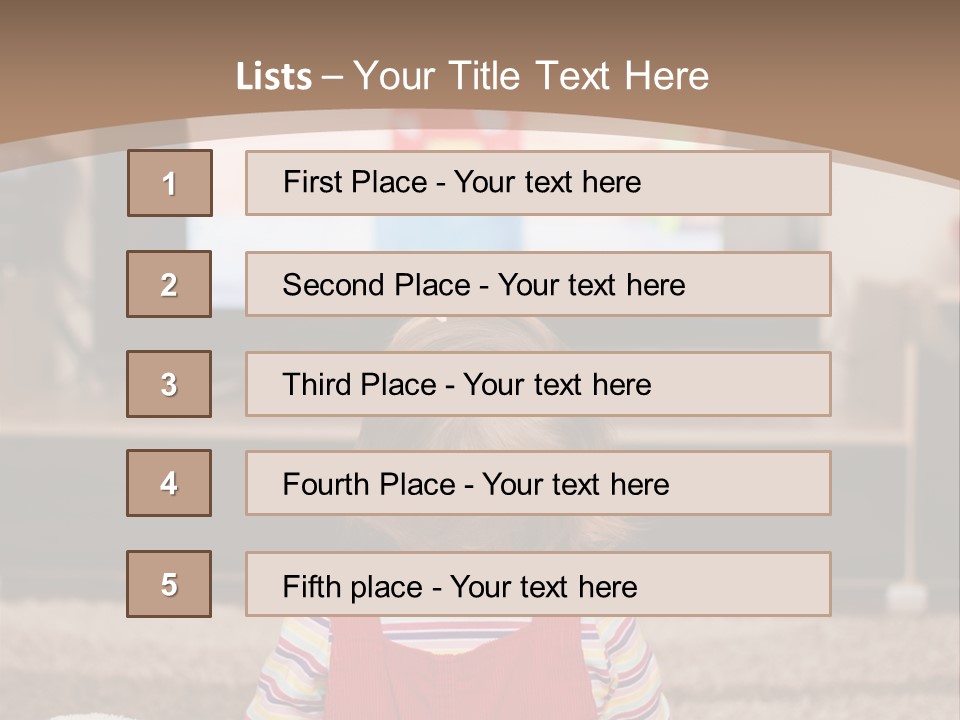 Child Screen Home PowerPoint Template