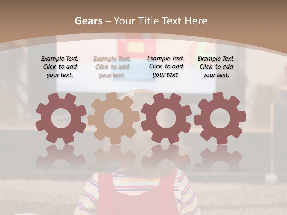 Child Screen Home PowerPoint Template