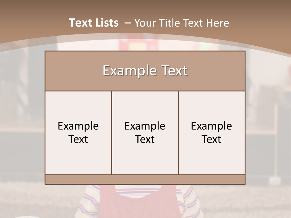 Child Screen Home PowerPoint Template