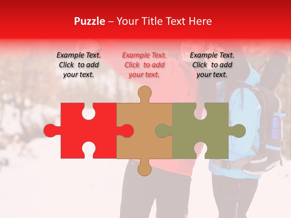 Winner Snowy Hike PowerPoint Template