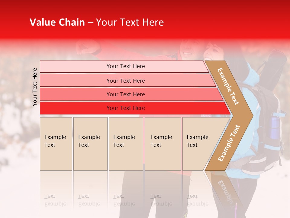 Winner Snowy Hike PowerPoint Template