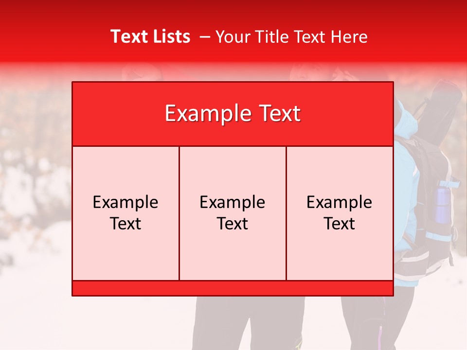 Winner Snowy Hike PowerPoint Template