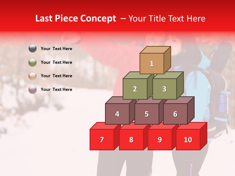 Winner Snowy Hike PowerPoint Template