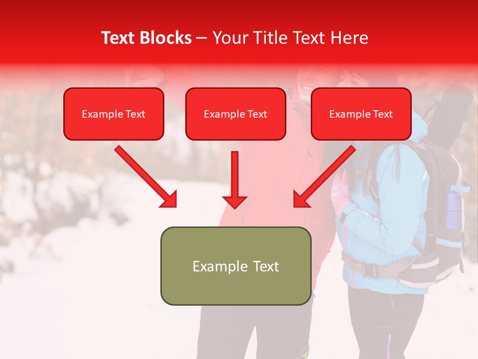 Winner Snowy Hike PowerPoint Template