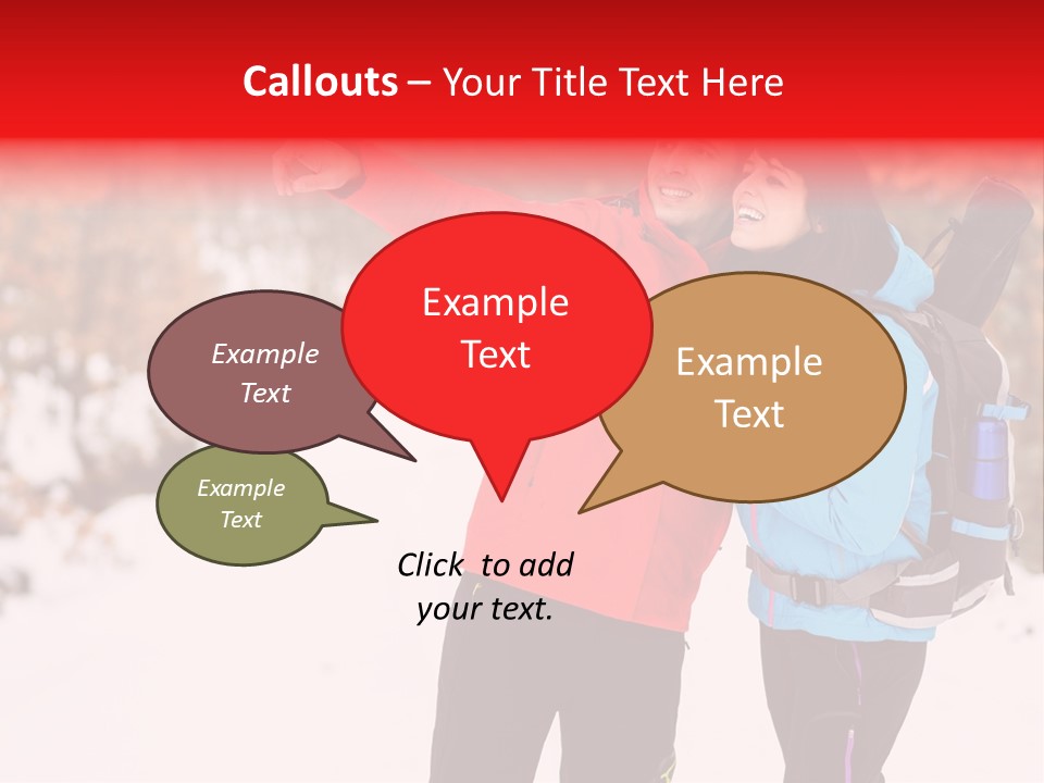 Winner Snowy Hike PowerPoint Template