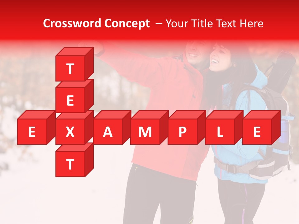 Winner Snowy Hike PowerPoint Template