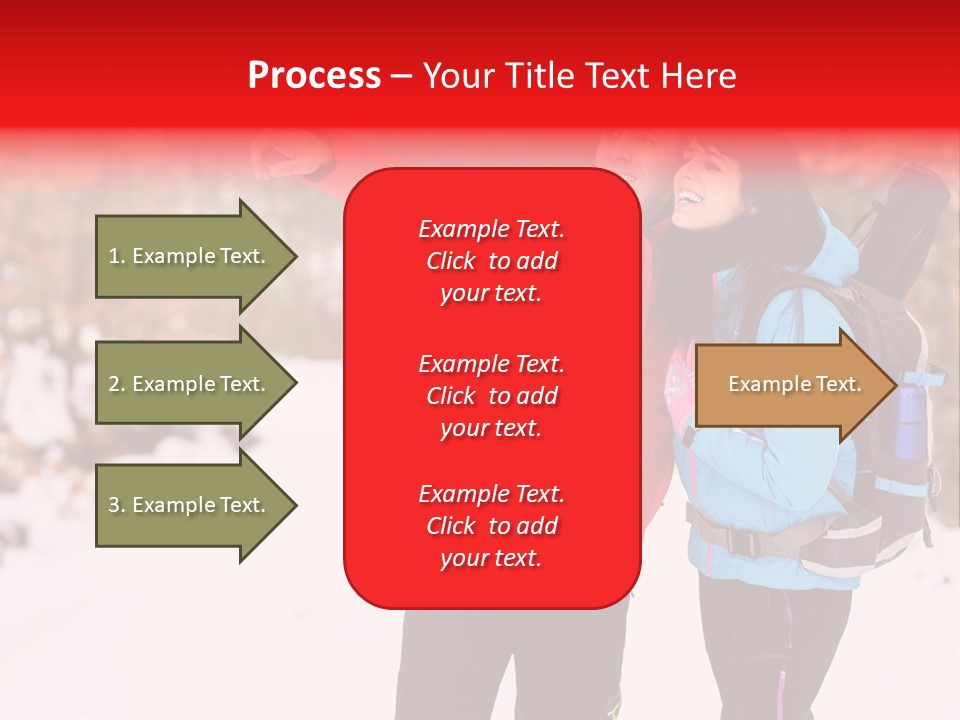 Winner Snowy Hike PowerPoint Template