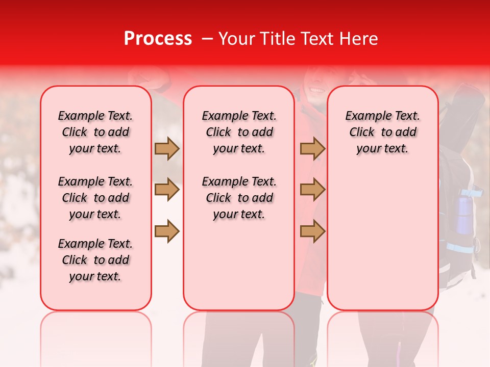Winner Snowy Hike PowerPoint Template
