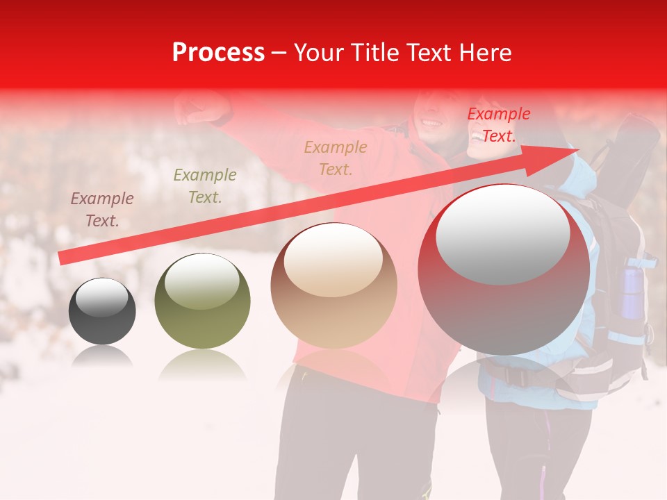 Winner Snowy Hike PowerPoint Template