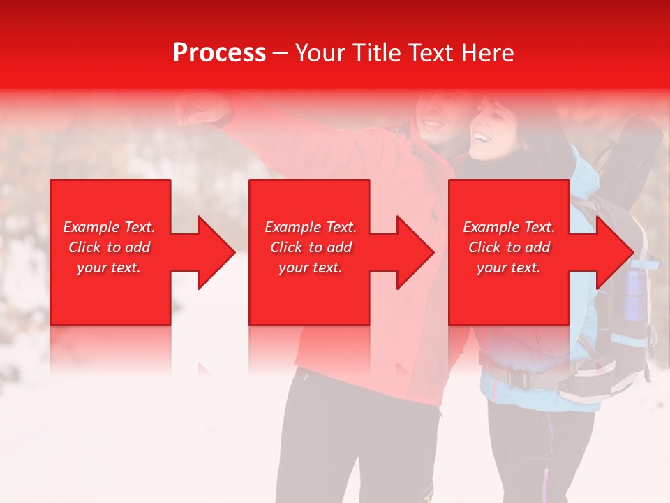 Winner Snowy Hike PowerPoint Template