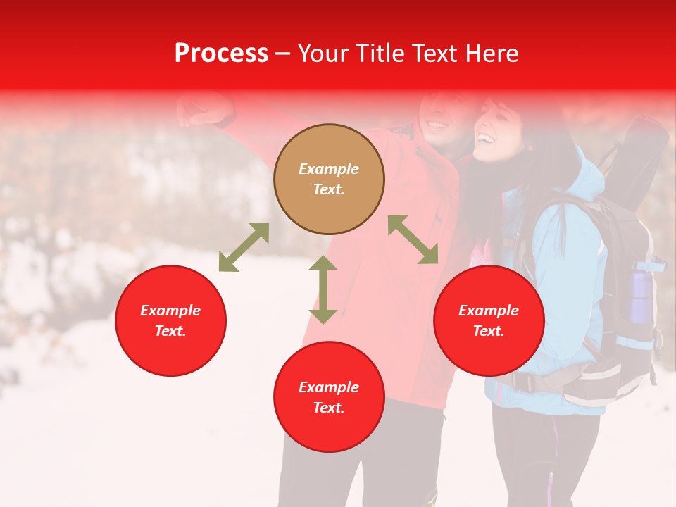 Winner Snowy Hike PowerPoint Template